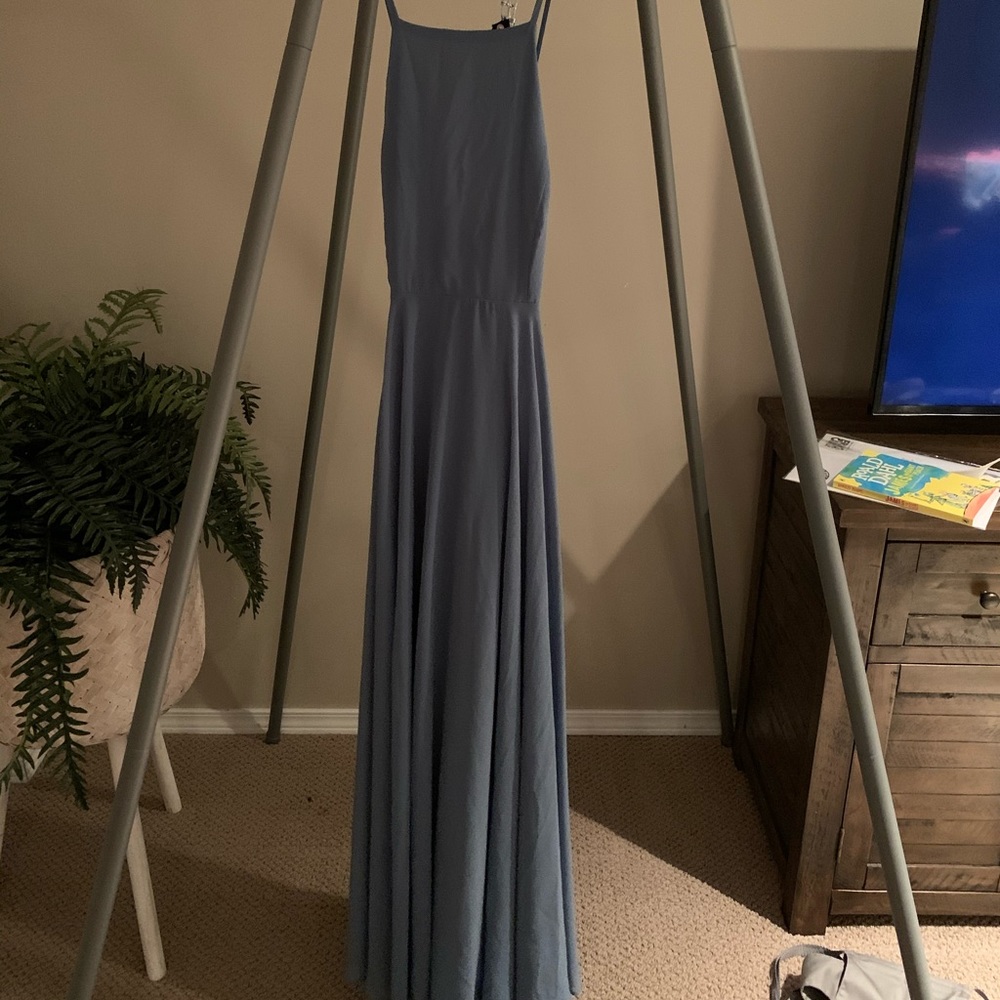 Lulus dusty blue dress
